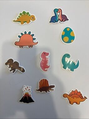 Colorful Dinosaur Sticker Pack for Kids - Multicolor